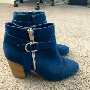 Navy Booties